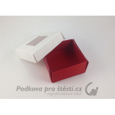 Dárková krabička víko s průřezem 10 x 10 x 5 cm, RŮZNÉ BARVY