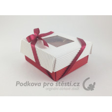 Dárková krabička víko s průřezem 10 x 10 x 5 cm, RŮZNÉ BARVY