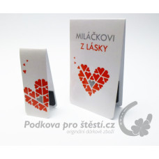 Magnetická záložka sada malá+velká, srdce z lásky / VÍCE VARIANT