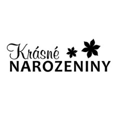 Nápis č.22, krásné narozeniny / RŮZNÉ BARVY