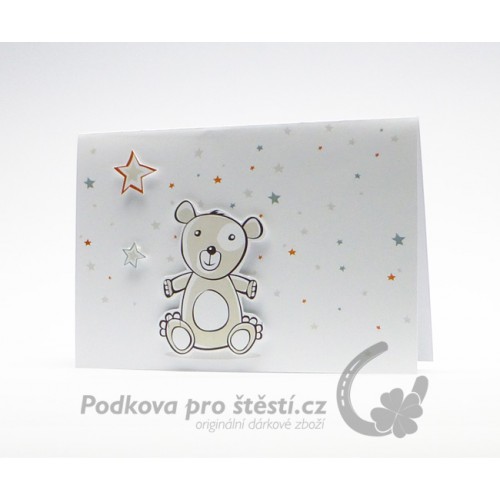 Přání tištěné C6, little bear